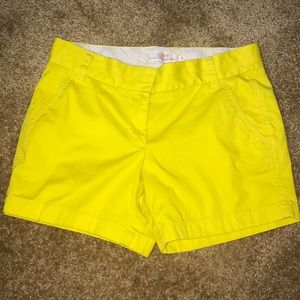 J. Crew Chino Shorts Yellow 4